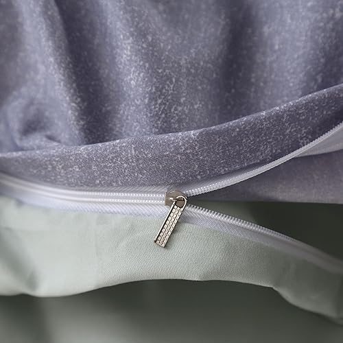 Miniatura 5 de SDIII Juego de funda de edredón de 3 piezas de galaxia azul, tamaño Queen, 1 funda de edredón y 2 fundas de almohada, sin relleno, juego de cama