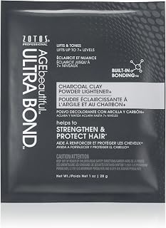 AGEbeautiful Ultra Bond Charcoal Clay Powder Hair Lightener: Lifts 7+ Levels, Strengthens & Tones in One Step