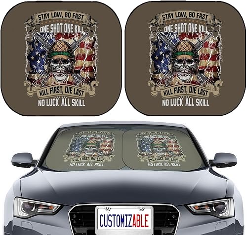 Miniatura 31 de Maizi - Parasoles delanteros para auto de 2 piezas, ajuste universal para parabrisas delanteros que se adaptan a la mayoría de los cupés, sedanes