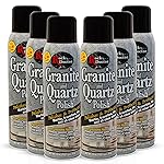 Rock Doctor Granite Polish Spray and Surface,18oz.Can Polish Tile, Marble, Kitchen Countertop, and Natural Stone Surfaces, Streak-Free Shine Pack of 6