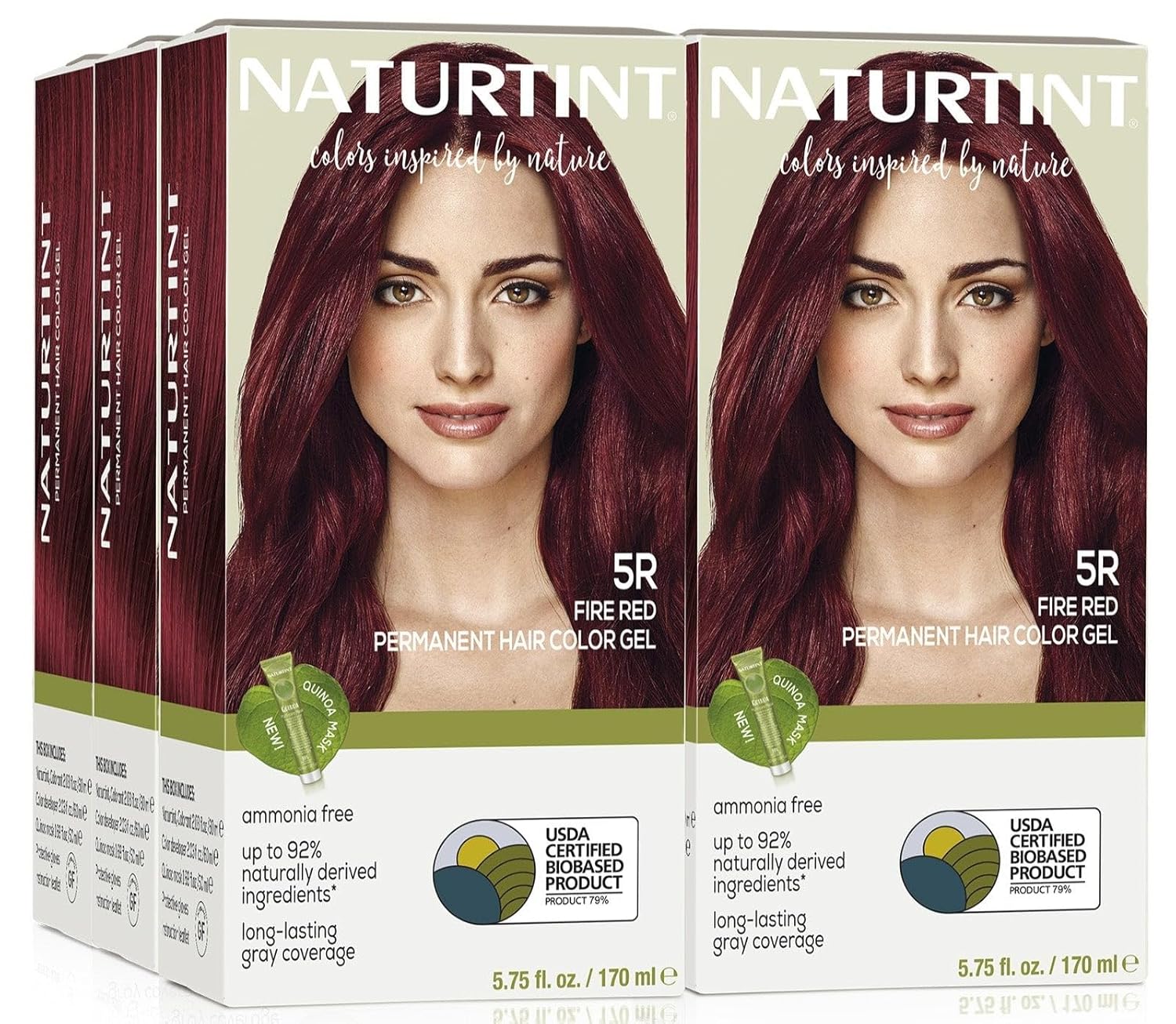 Naturtint 5R Fire Red Permanent Hair Color (Pack of 6)