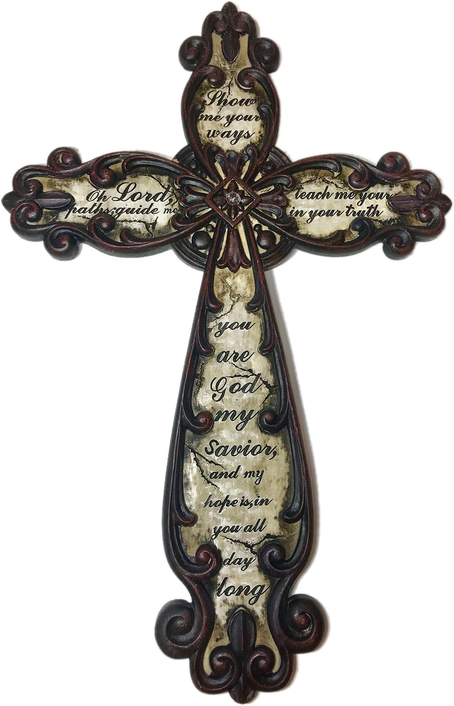 Extra Large 20 Inch Show Me Yourway, You are God My Savior Wall Cross