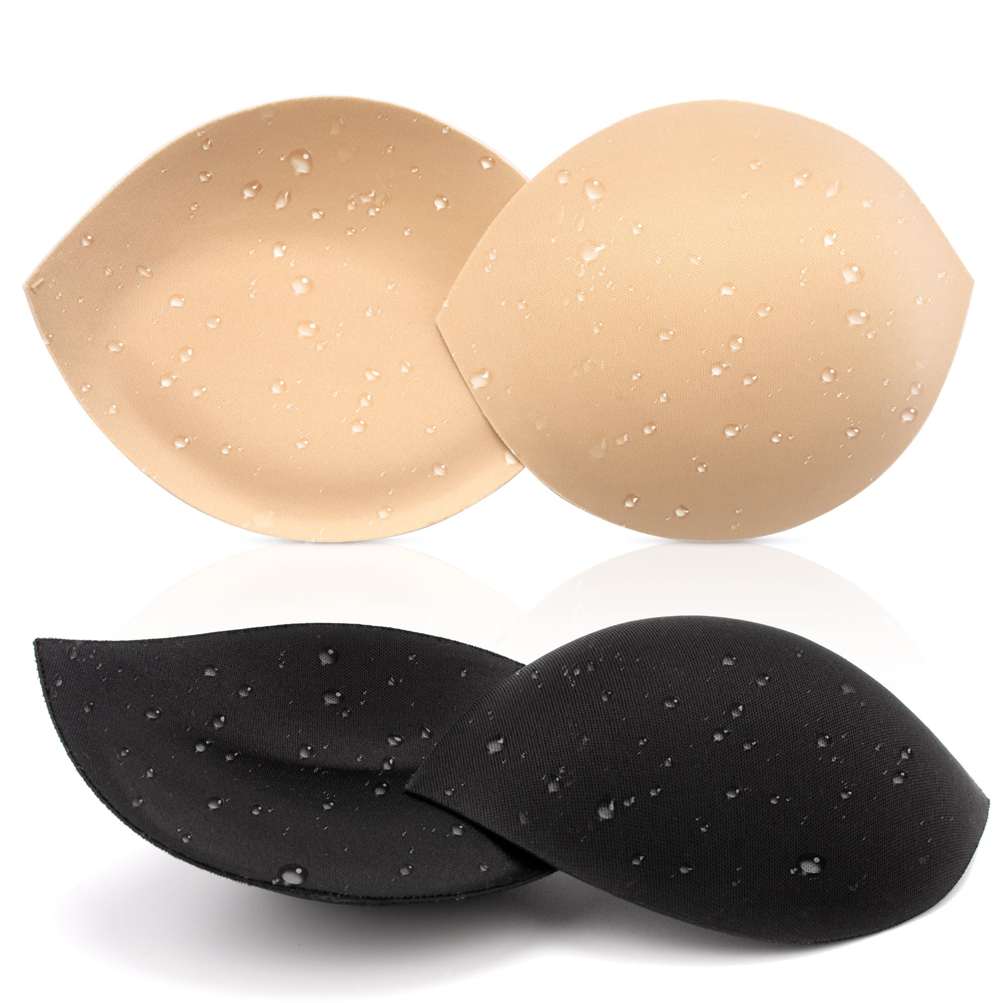 Nimiah Inserti impermeabili per reggiseno, push-up, imbottiture per bikini, per donne, coppe per cucito, aggiungere scollatura in costumi da bagno Top sportivi