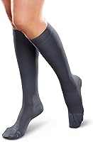 Vista 9 de Ease Opaque - Medias de apoyo alto hasta la rodilla para mujer, medias de compresión graduadas suaves (15-20 mmHg), cortas y largas