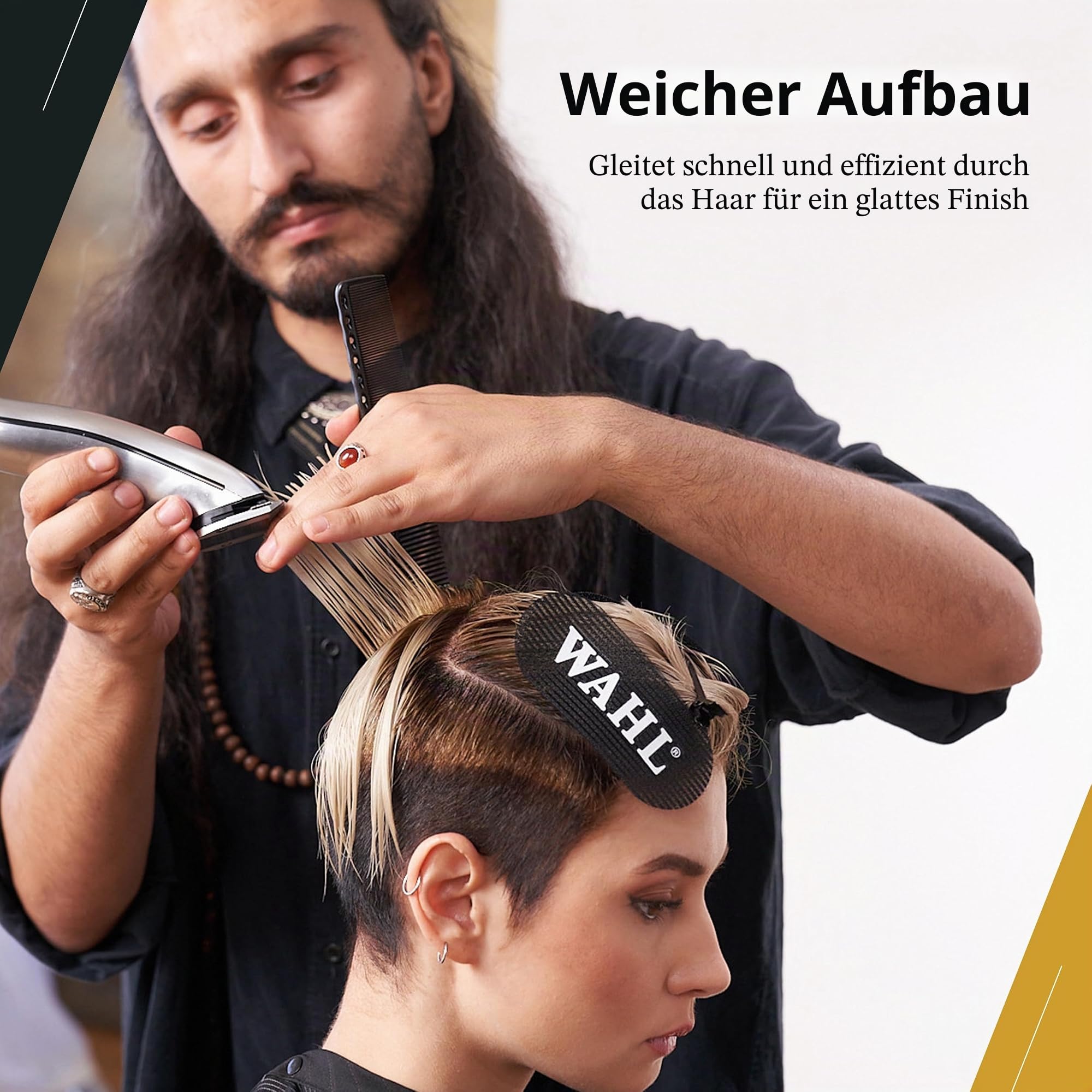 WAHL Kunststoff Aufsteckkämme für Arco/ Adelar und Bravura, schwarz