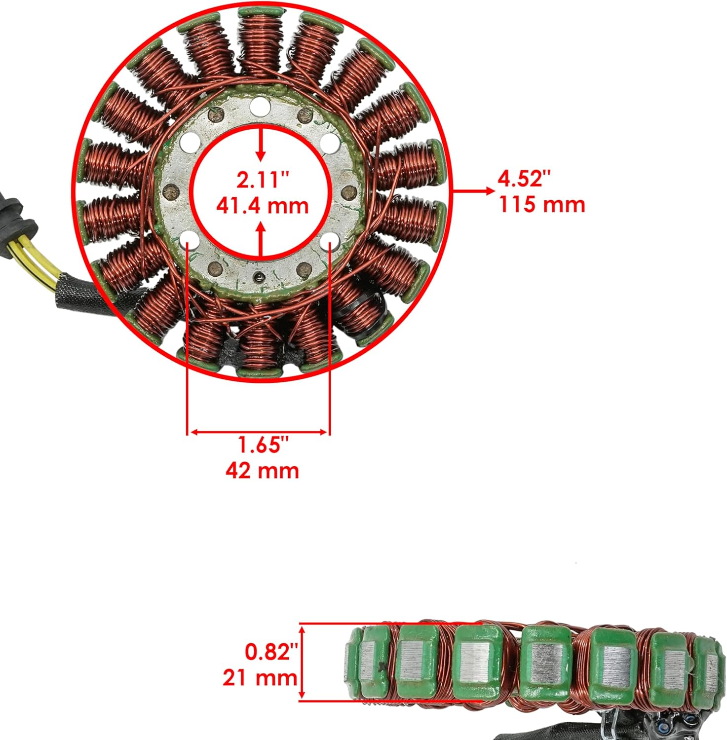 Caltric Stator Compatible With Honda Cbr1000Rr Cbr1000 Cbr 1000 Rr 2004-2007