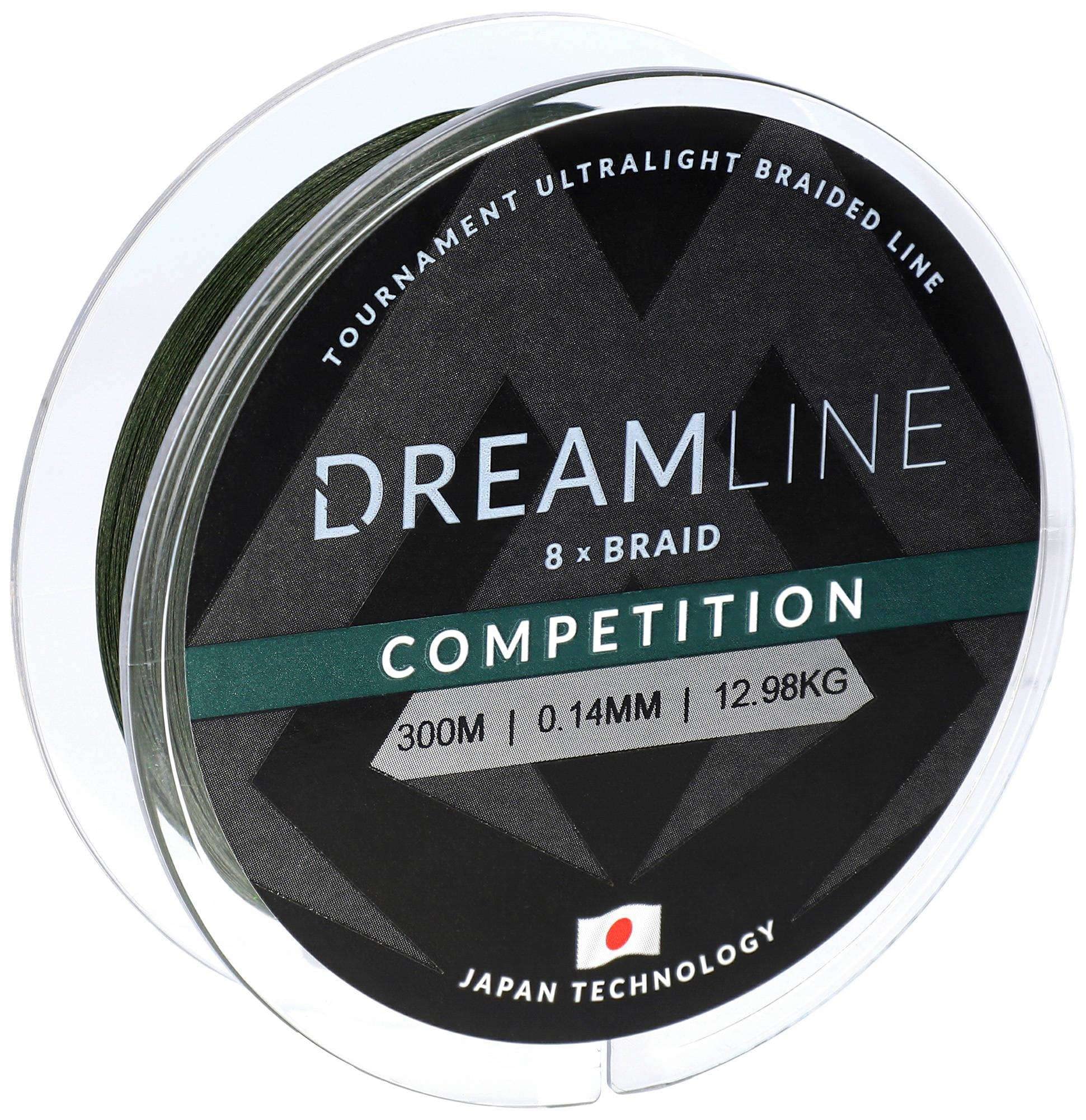 Plecionka - Dreamline Competition - 0.18mm/18.32kg/300m - ZIELONA
