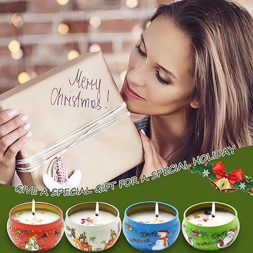 Miniatura 6 de Paquete de 4 velas aromáticas para el hogar, velas de vainilla para limpiar la casa, velas perfumadas para aliviar el estrés en el hogar, quemaduras