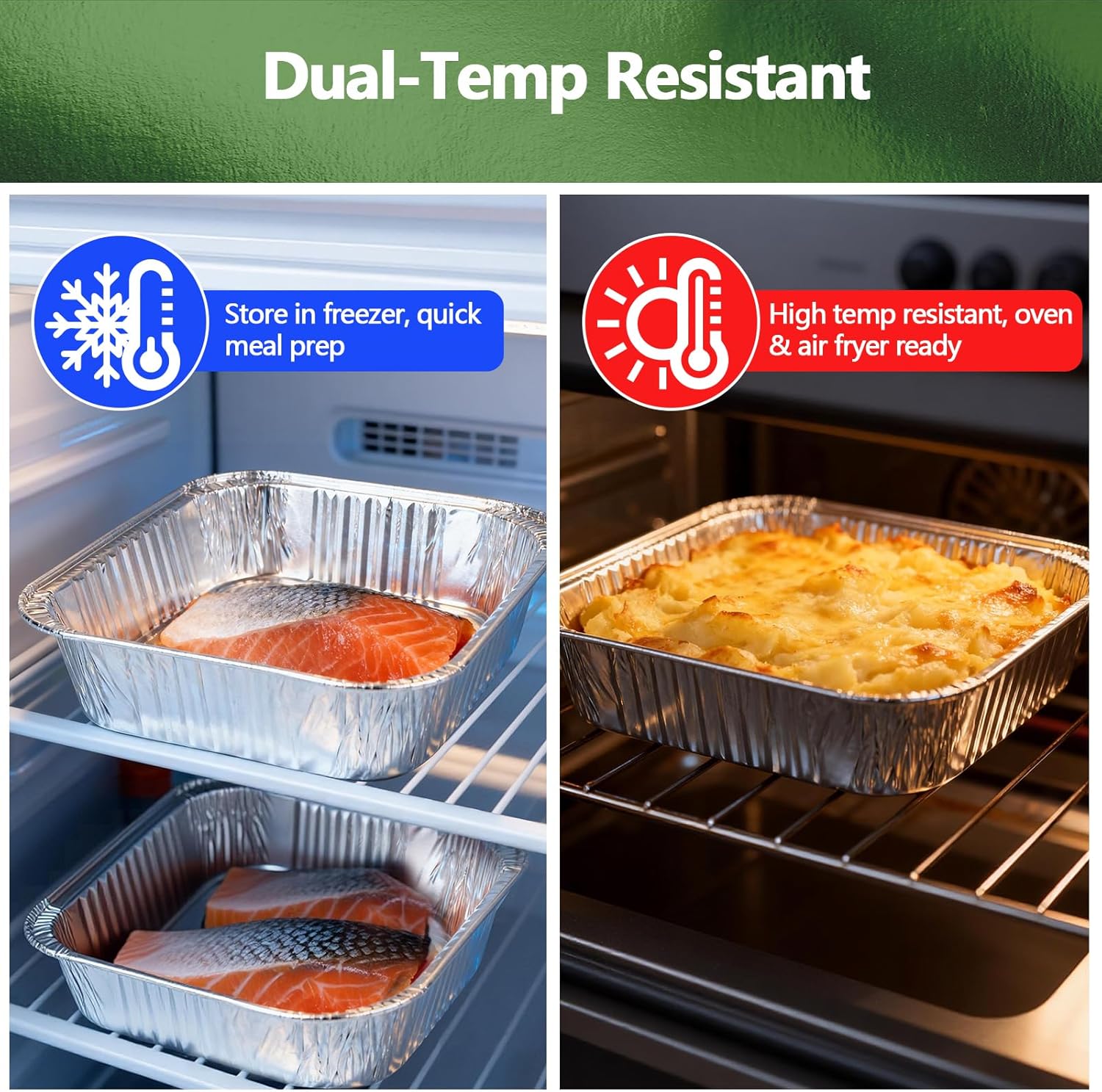 Thickened 35 Pack Heavy Duty Aluminum Pans with Lids, 8x8 Square Disposable Aluminum Baking Pans, Small Foil Pans with lids for Cooking, Meal Prep, Catering, Events, Carton Packaging
