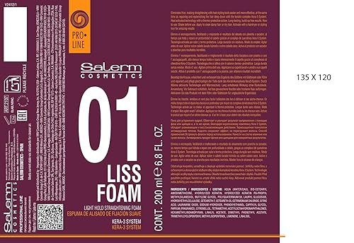 Miniatura 8 de Salerm Cosmetics Liss Foam Light Hold Alisado Mousse Tratamiento Capilar  6.8 fl oz
