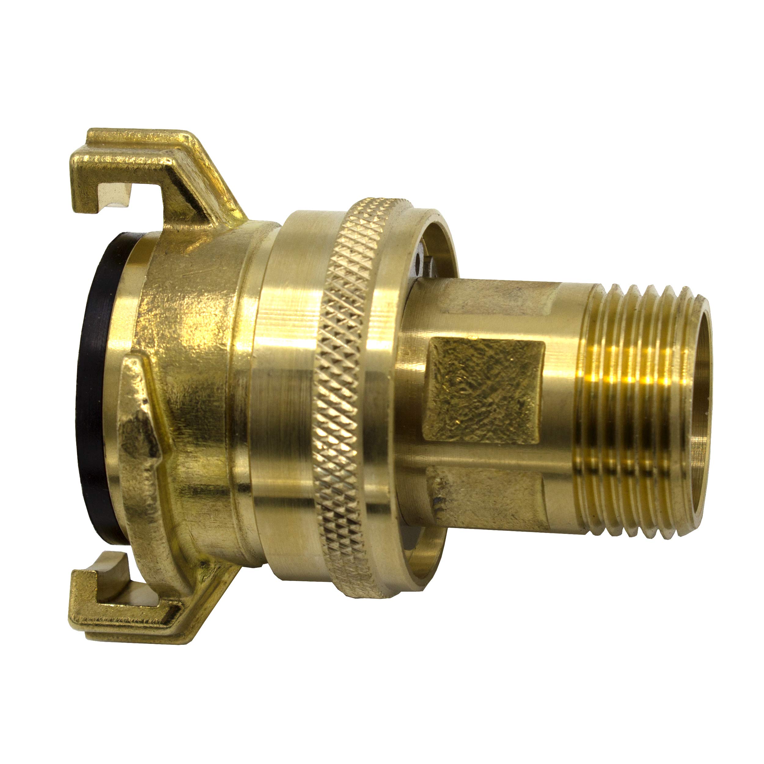 VARIOSAN Geka System 14016 Suction and High Pressure Coupling 1 Inch Male Thread Blank Brass