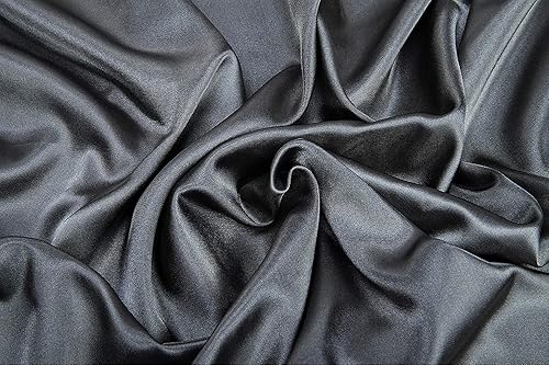 Miniatura 2 de OAYSA Sábanas de satén de seda, juego de sábanas de tamaño matrimonial, juego de ropa de cama ultrasuave y sedosa con sábana bajera ajustable de 18