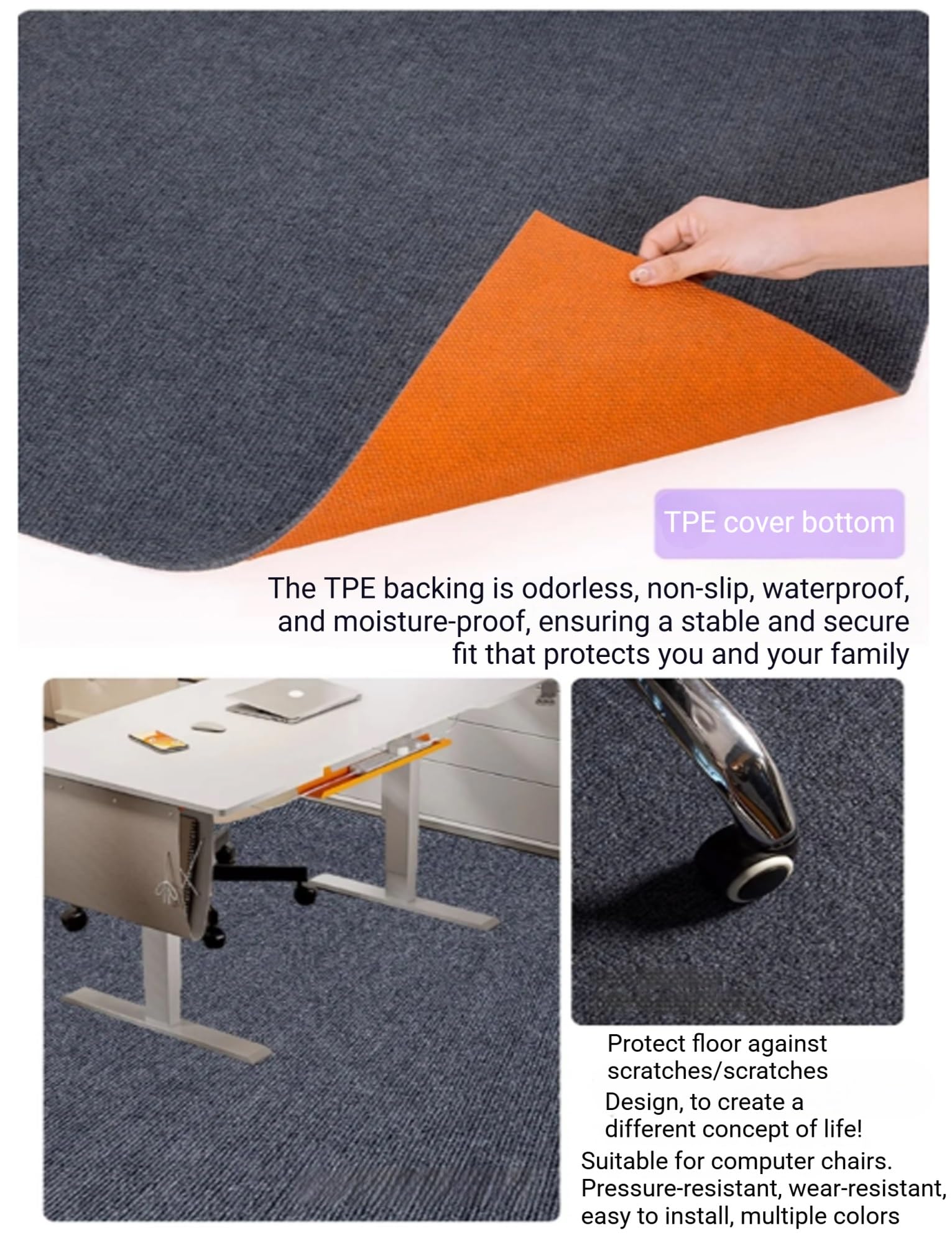 Tappeto insonorizzante da 0,9 m, tappetino per smorzamento acustico, tappetino antiscivolo per batteria, tappetino fonoassorbente da 100 x 120 cm, soluzione insonorizzante ideale per casa e studio