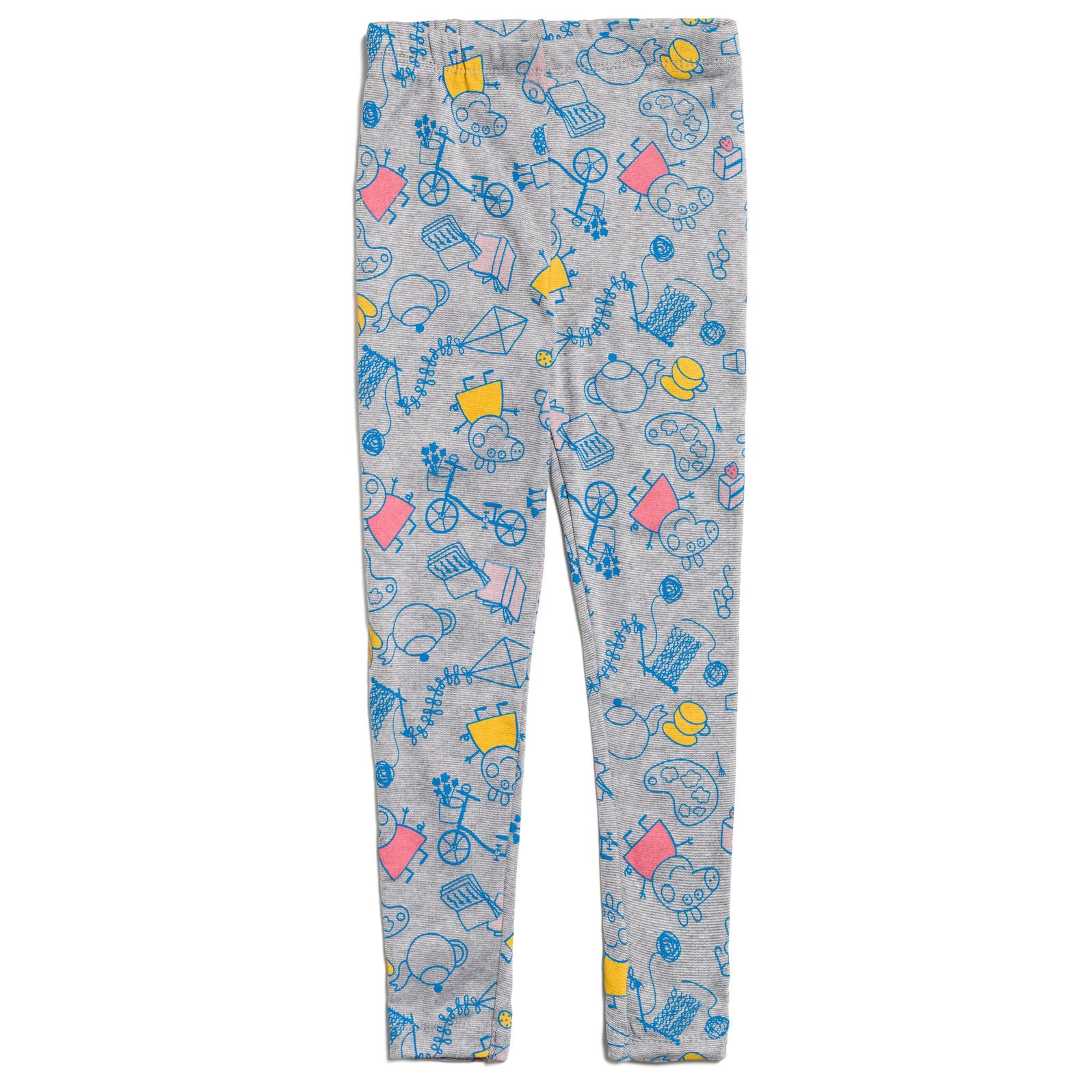 Peppa Pig Maglione da ragazza, con cappuccio e leggings, in pile, per bambini piccoli e grandi