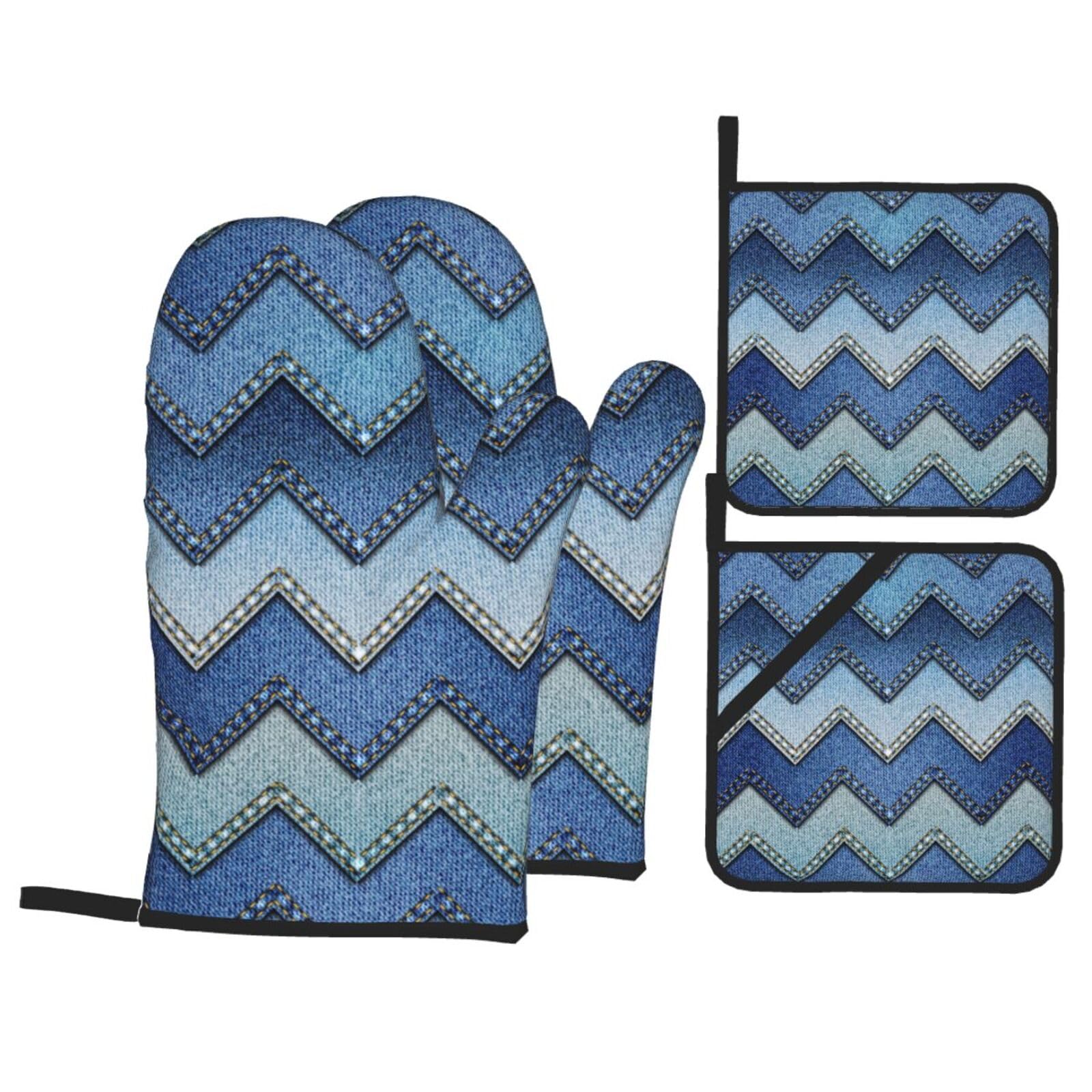 Set de cuisson en denim pour réussir vos barbecues en plein air et repas d'été