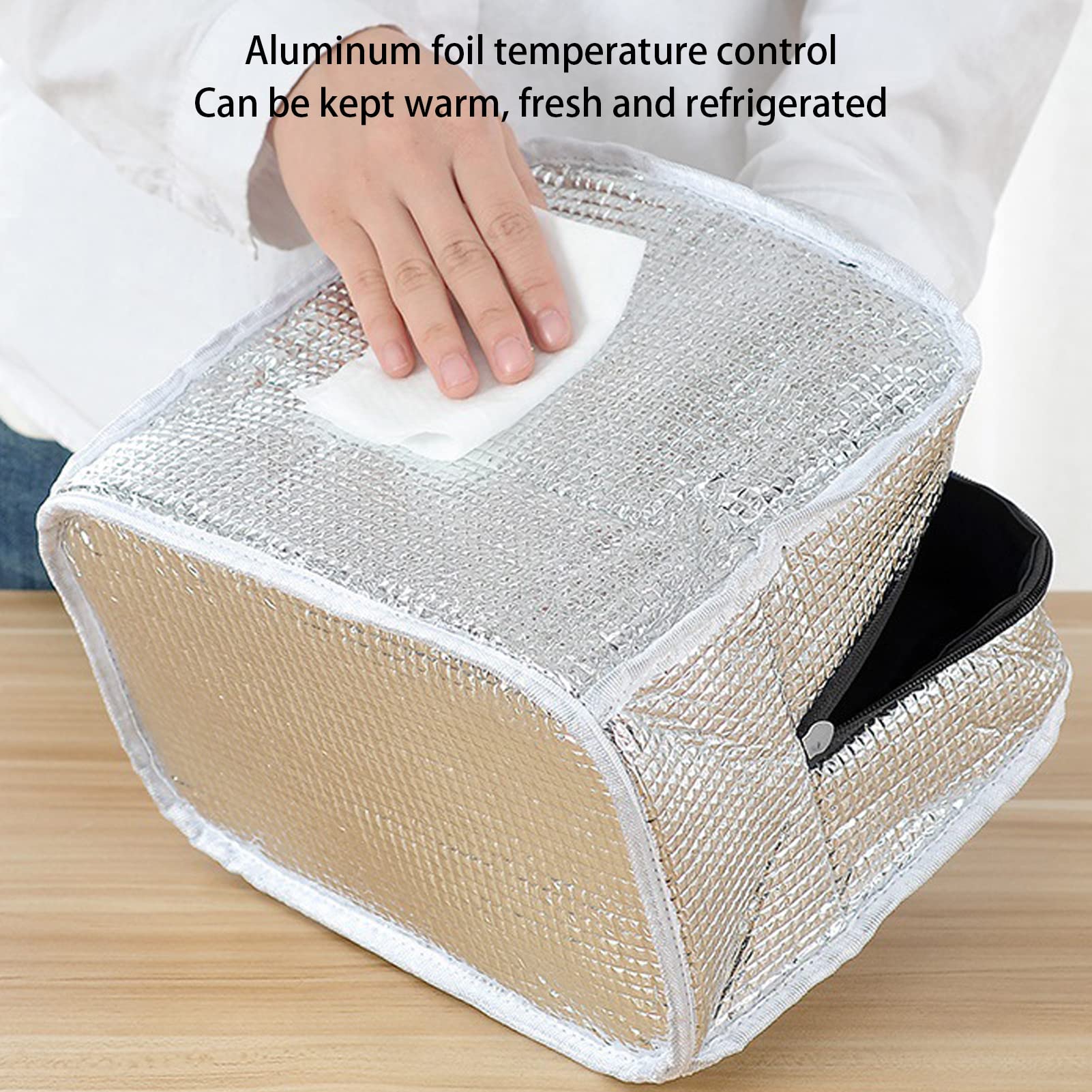 LAPONO Lunch Bag Insulated Tote Bag for Women Thermal Lunch Bags Wide Open Cooler Bags Water-Resistant Leak-Proof Lunch Organizer for Men Adults Girls Kids Outdoor Picnic School Work (Pink - Image 4