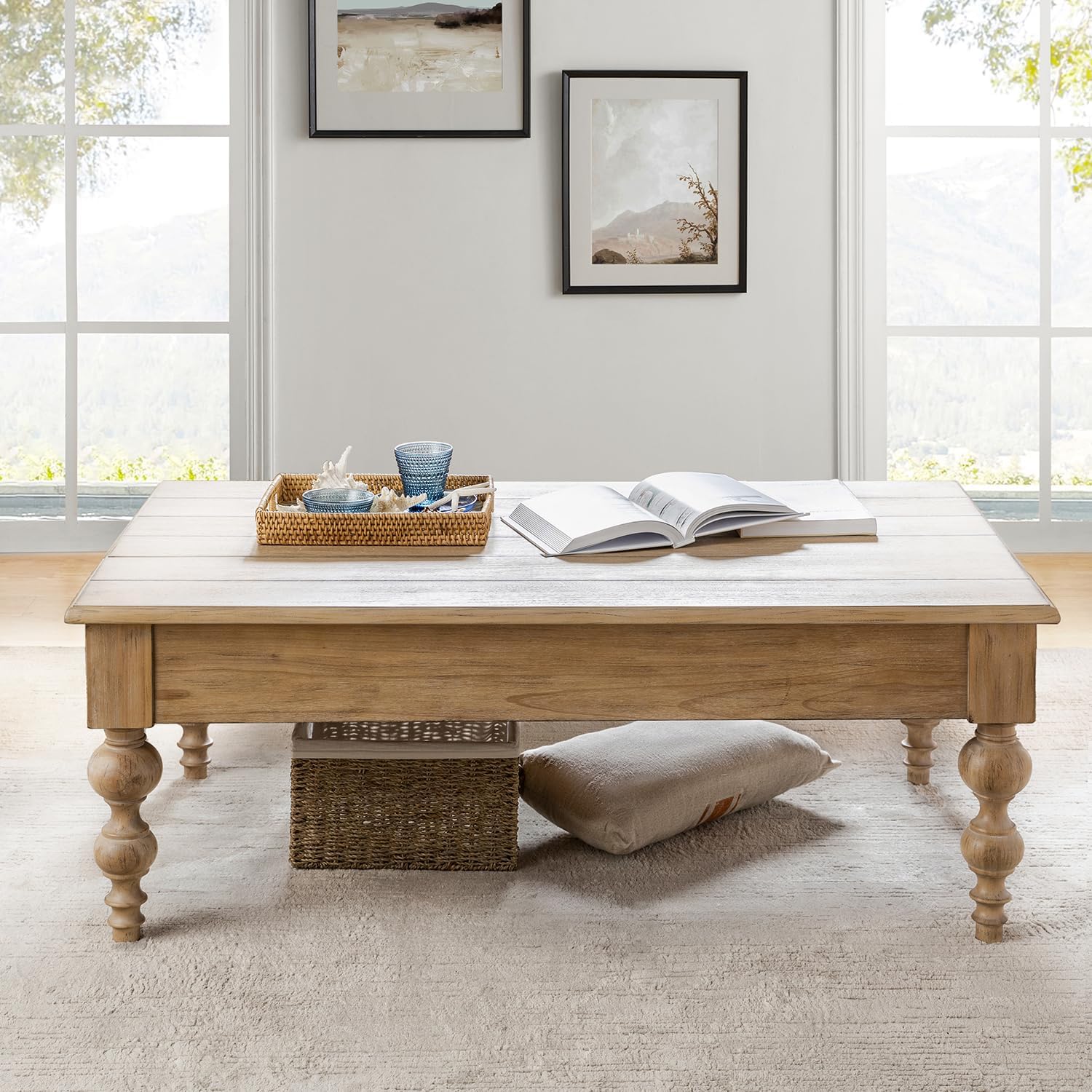 Amazon.com: HULALA HOME Wood Lift Top Coffee Table with Storage ...
