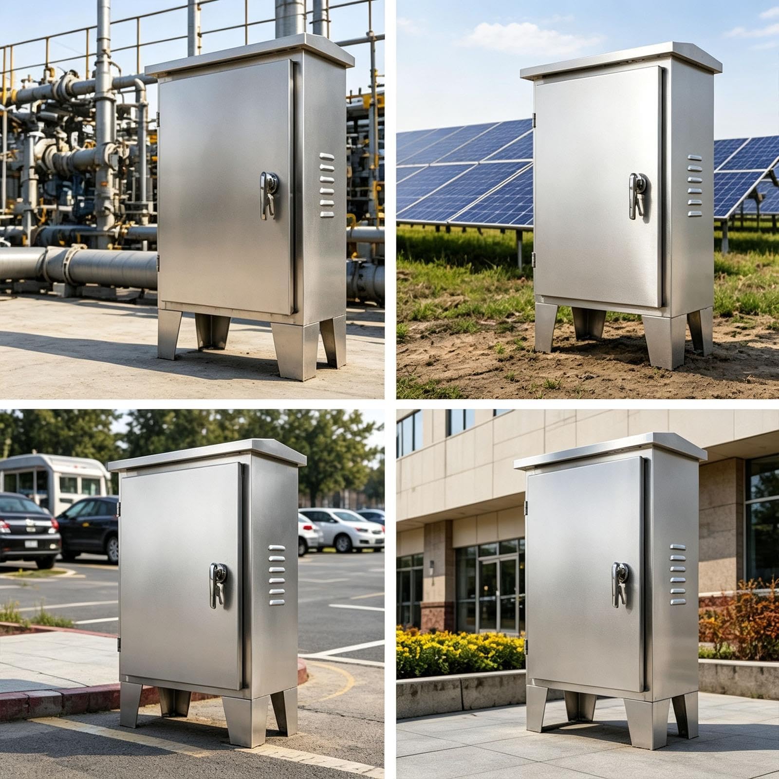 caja electrica exterior Caja De Control Para Jardín, Caja Eléctrica De 1,2 MM De Espesor Con Cerradura, Caja De Conexiones Eléctricas Montada En El Suelo(W 30 CM H 40 CM D 35 CM)