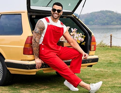 Miniatura 6 de Overoles para Hombre de Mezclilla de Moda, Mono de Trabajo Utilitario para Mujer, Peto con Bolsillos