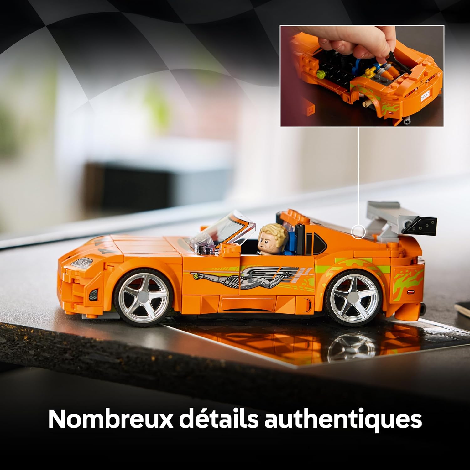 LEGO Speed Champions La Toyota Supra MK4 de Fast and Furious - Jouet Voiture - Maquette av - Mise en situation et utilisation