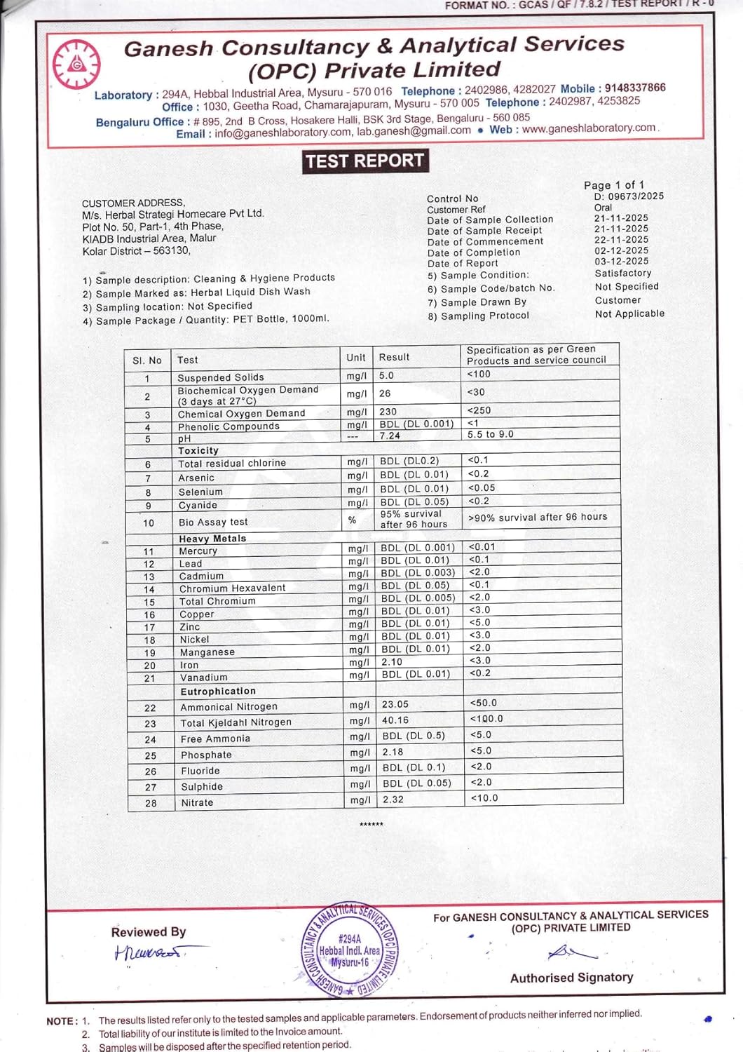 STRATEGI Herbal Liquid Dish Wash Refill (2 L)