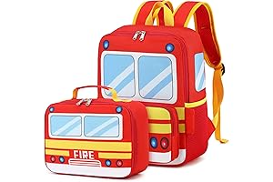 Kid-Sized Firetruck Backpack: Perfect for Preschool Adventures