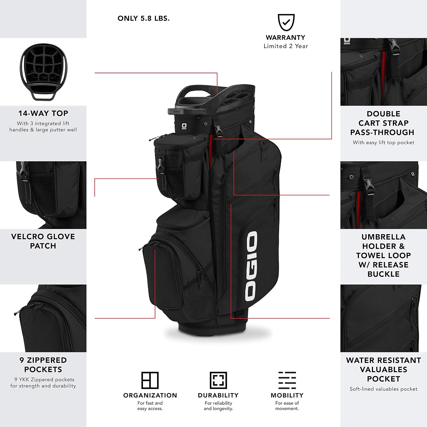 OGIO 2020 Convoy SE Cart Bag