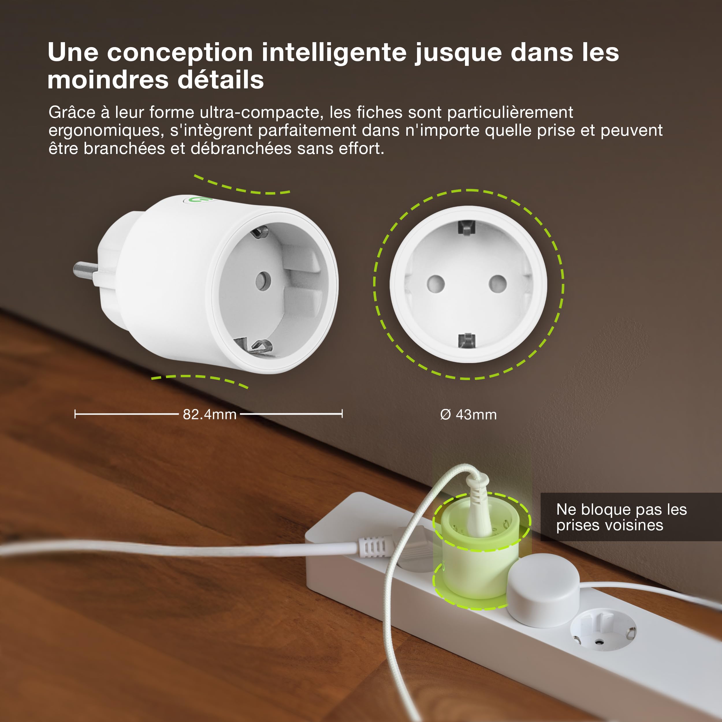 OSRAM prise intelligente WiFi avec Matter, compatible Alexa – ajout facile | , Plugs, dia, , pack de 4