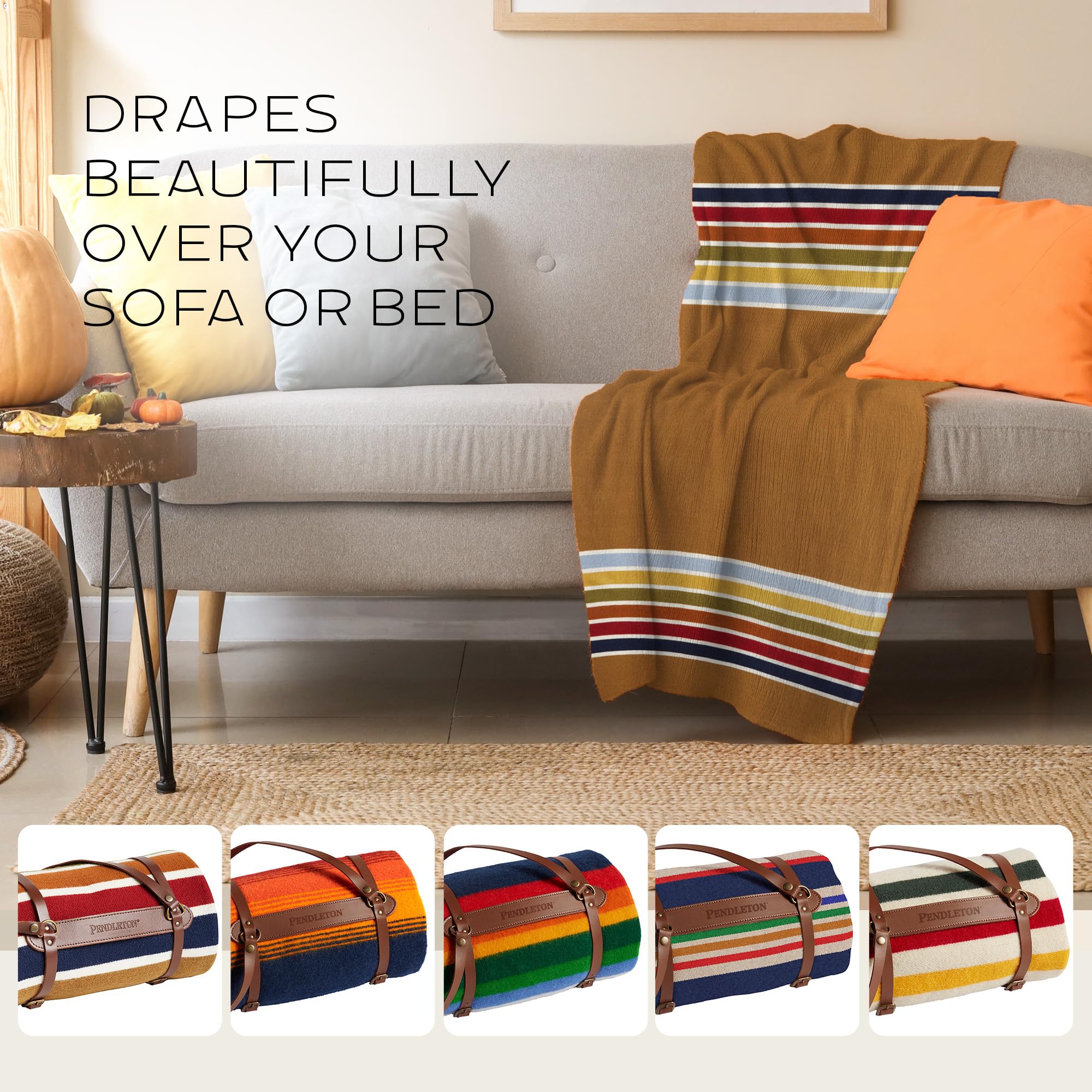 Pendleton National Park Throw with Leather Carrier 54