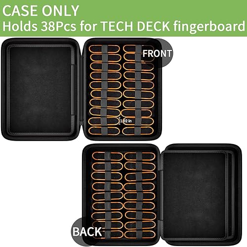 Miniatura 2 de ALKOO Funda compatible con TECH DECK Ultra DLX Diapasón de 4 unidades, también tiene capacidad para 38 piezas para HOMETALLpara teak Tuningpara