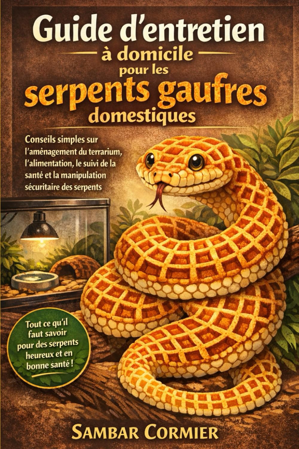 Guide d'entretien à domicile pour les serpents gaufres domestiques: Conseils simples sur l'aménagement du terrarium, l'alimentation, le suivi de la santé et la manipulation sécuritaire des serpent