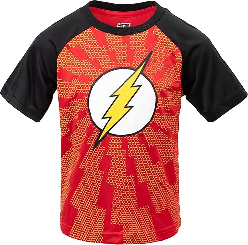 Miniatura 3 de DC Comics Paquete de 3 camisetas de la Liga de la Justicia Batman Superman Flash Athletic