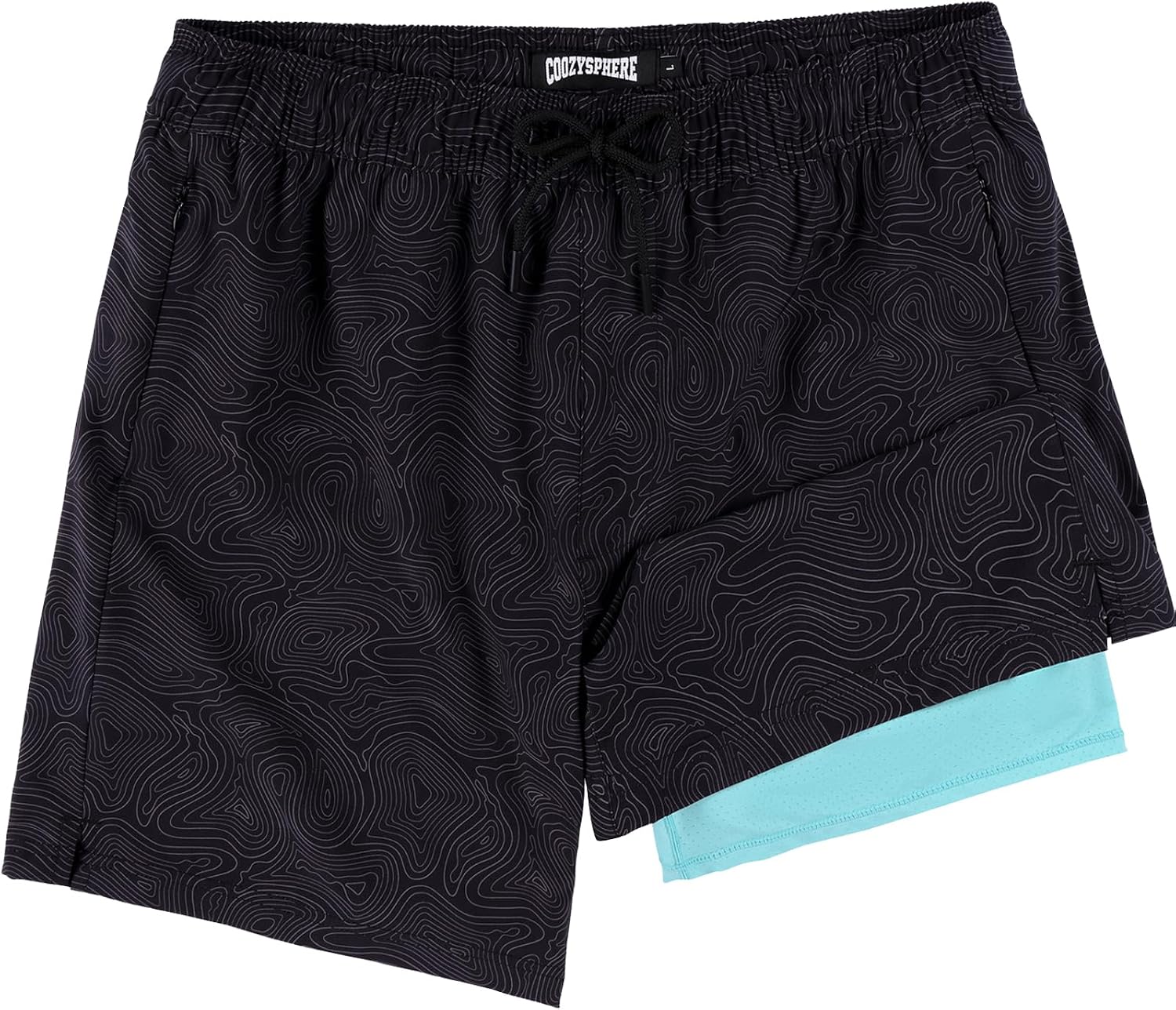 Mens Swim Shorts 7 Inch Quick Dry Anti-Chafe Swim Shorts with Liner