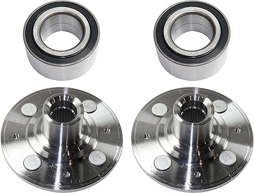 Miniatura 1 de Garage-Pro Conjunto de cubo de rueda delantera compatible con Honda Civic 1992-2000 y Acura Integra 1994-2001 con rodamiento de rueda, juego de 4,