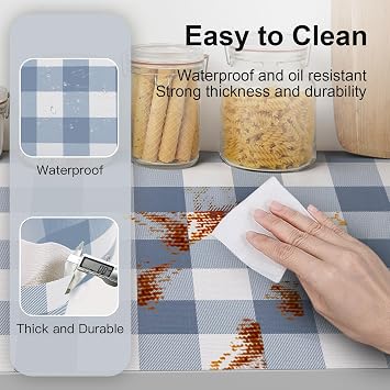Two Colors Shelf Liners for Kitchen