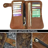EL Torro Büffel Leder Geldbörse Portemonnaie Brieftasche Herren Geldbeutel Kette