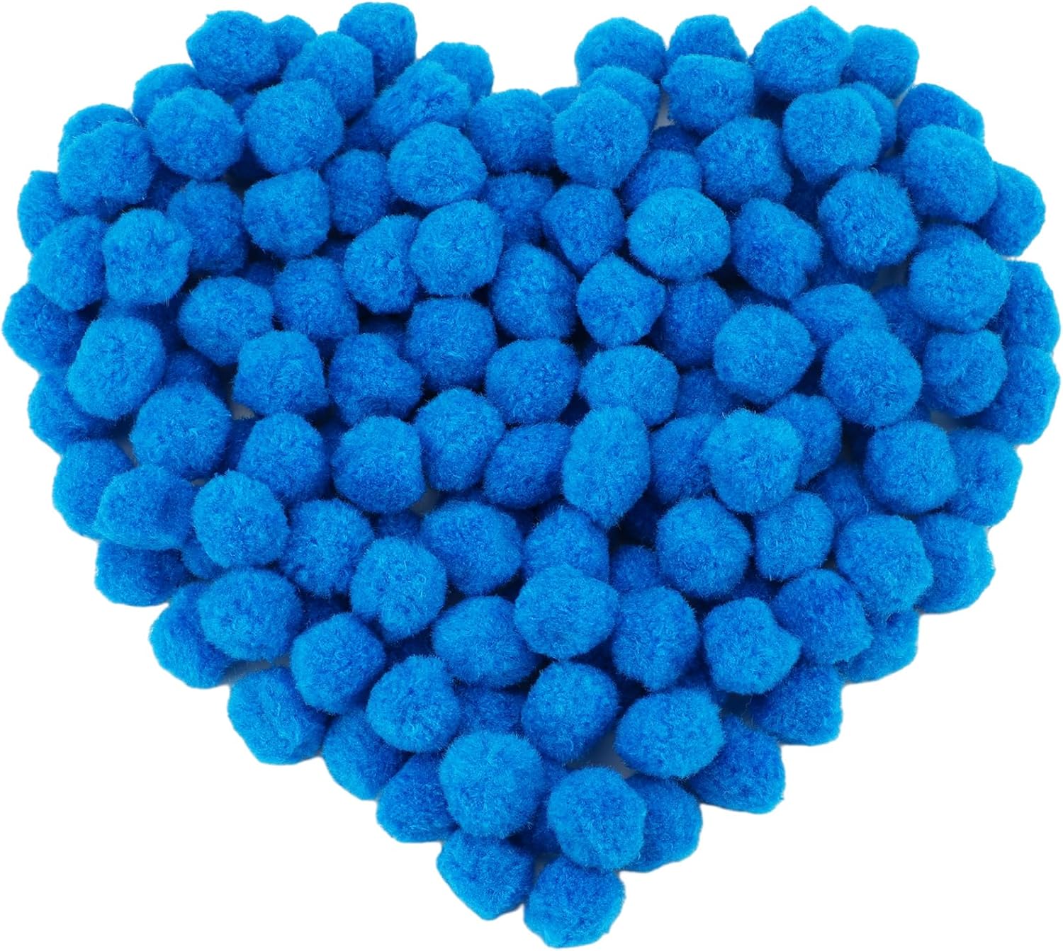 MORFEN 150 Pieces Pom Poms, 1 Inch Blue Craft Pom Poms, Fuzzy Pompom Puff Balls, Small Pom Pom Balls for DIY Gift Arts and Crafts Projects, Home Decorations