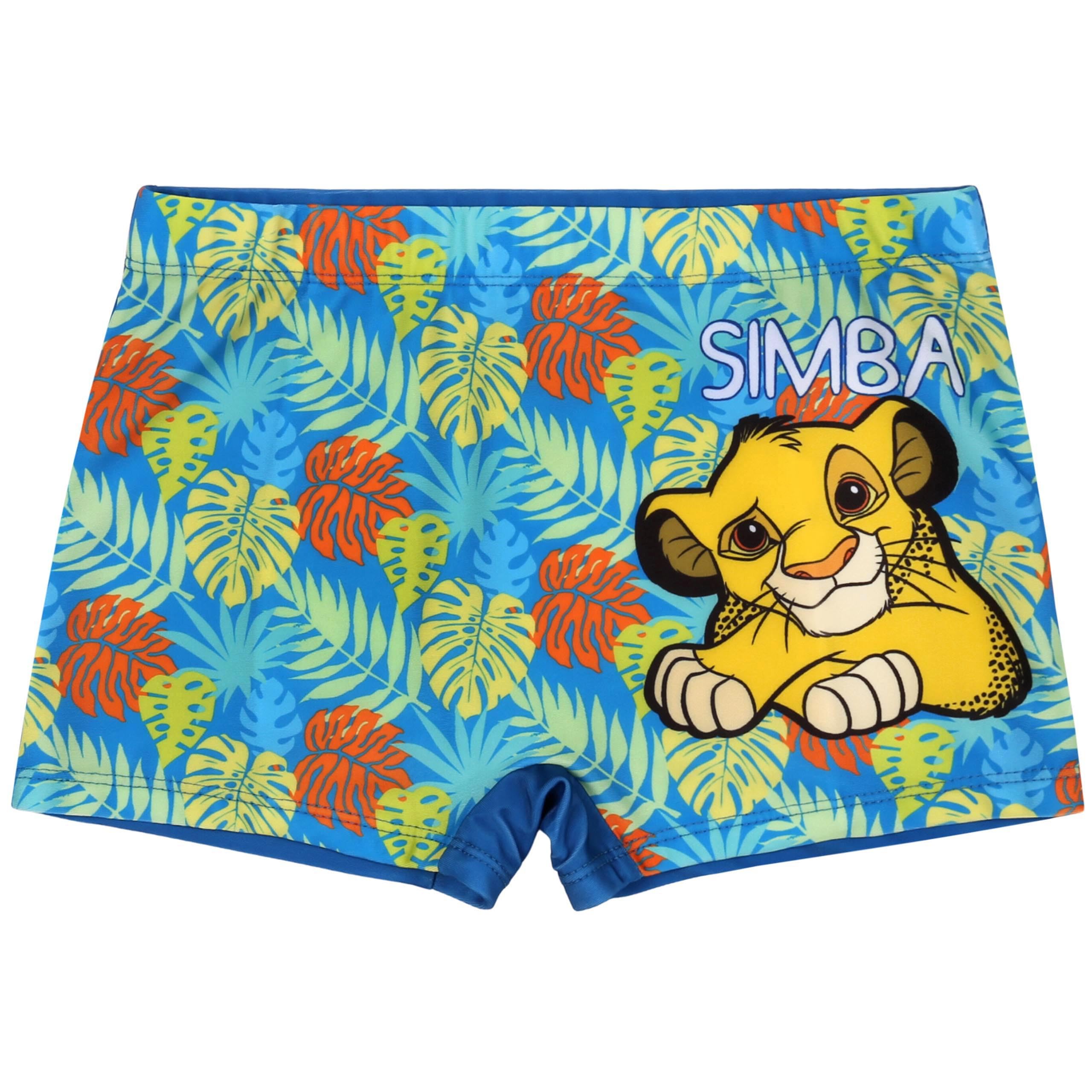 sarcia.eu Disney El Rey León Simba Bañador Boxer Slip para niño, Traje de baño Azul