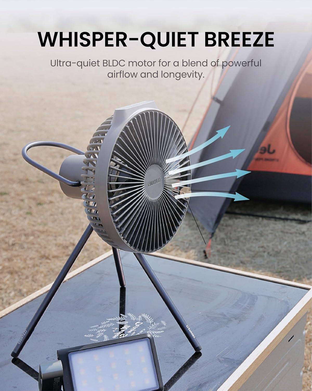 Prism(プリズム)充電式モバイルワイヤレスサーキュレーターCLAYMORE(クレイモア)fan(ファン) V600+(プラス) CLFN-V610WG 【日本正規品】