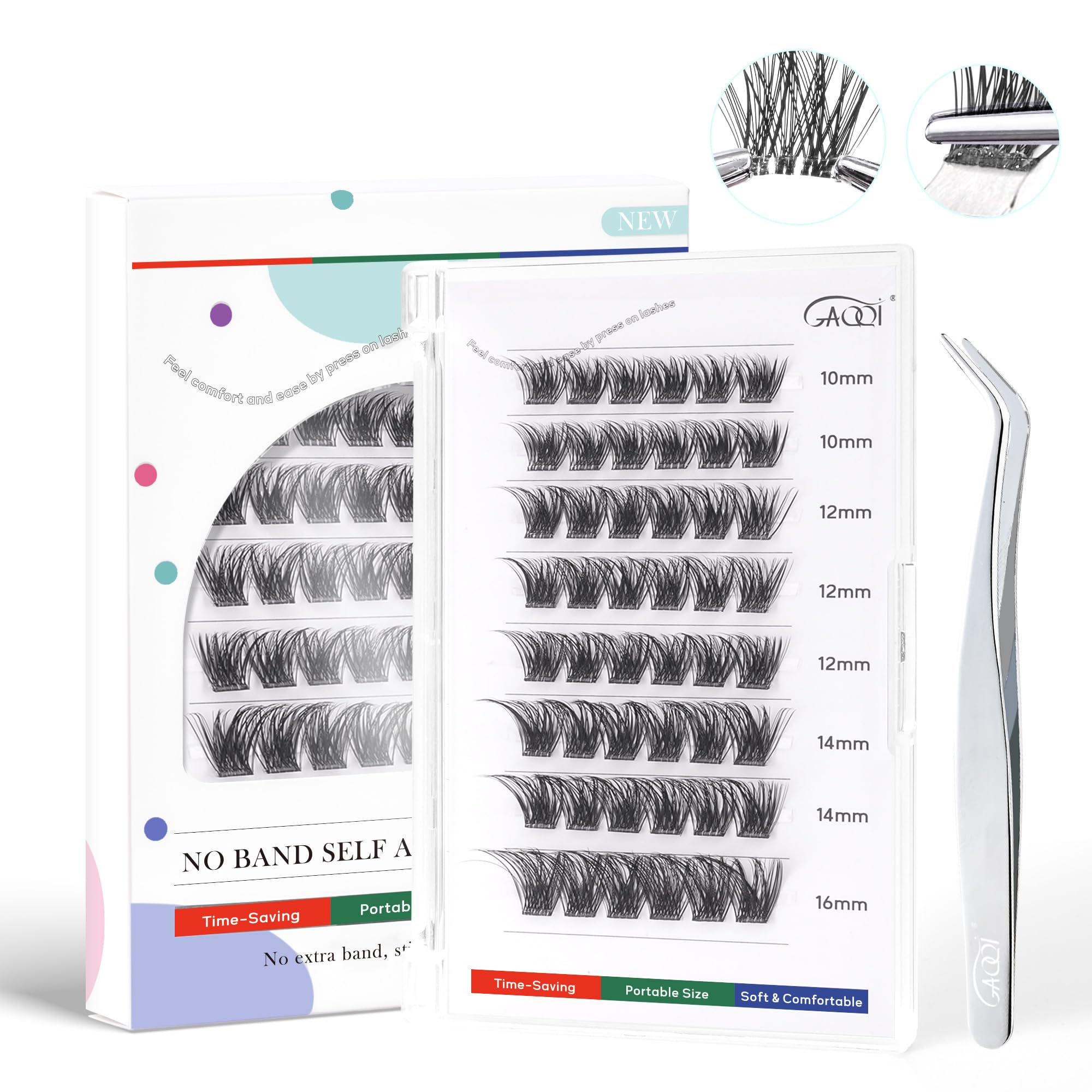 Photo 1 of GAQQI Self Adhesive Eyelash Clusters
