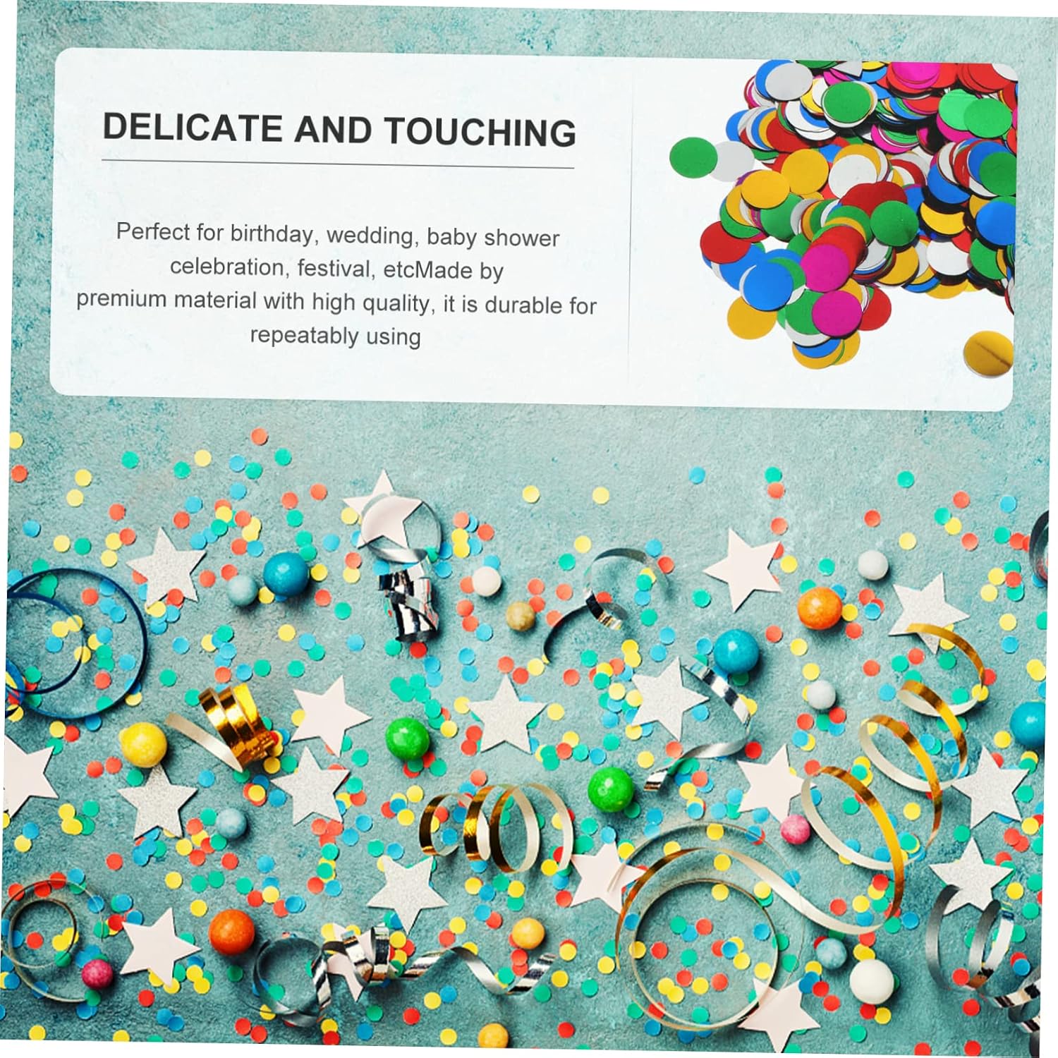 5000pcs Confetti Sequins Circle Sequins Decorations Party Confetti Pastel Balloon Sequin Wedding DIY Glitter Gold Confetti Glitter Bulk Prom Balloons Birthday Plastic Colorful