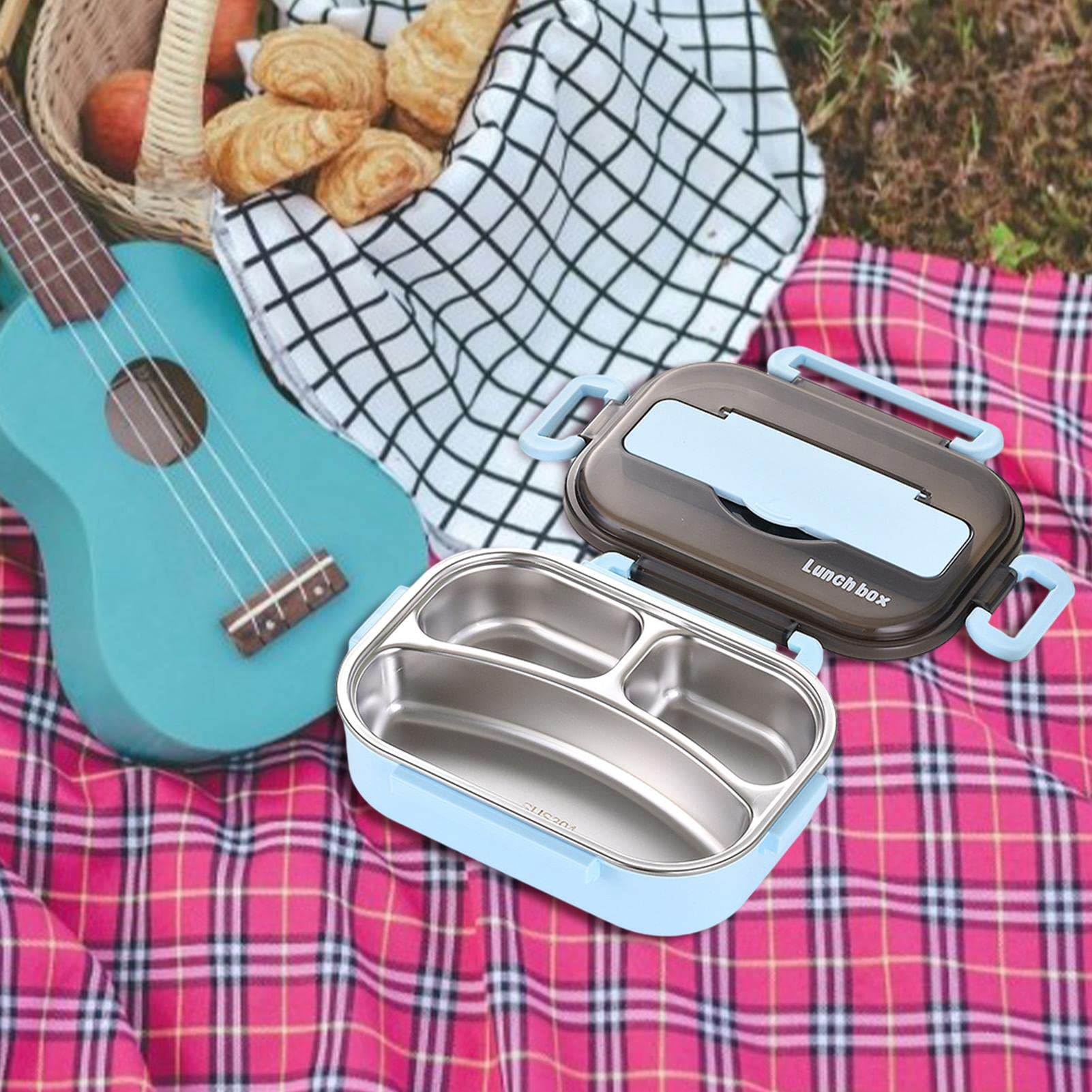 Thermo-Lunchbox Edelstahl 0,8 Liter – Isolierte Bento-Box Mit Auslaufsicherem Deckel, Für Schule & Arbeit