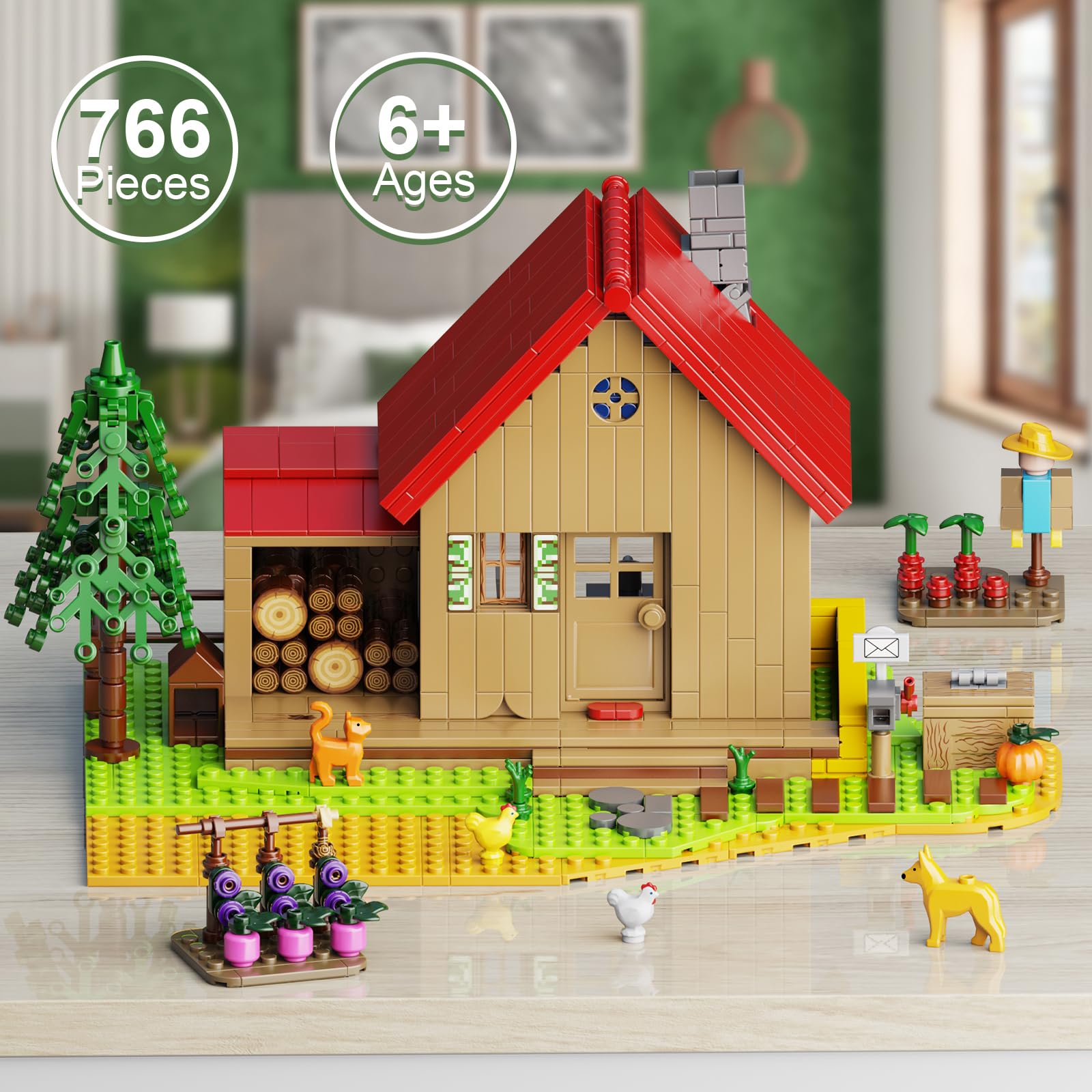 ZIQILIGHTING Stardew Farm House Building Set – Valley Farm Toy