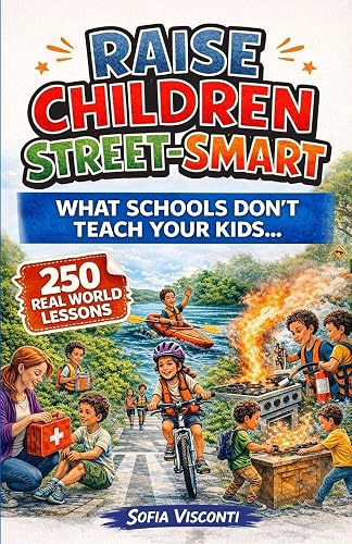 Raise Children Street-Smart - What Schools Don't Teach Your Kids: 250 Real World Lessons to Build Confident, Independent, Resilient Kids with the Life Skills and Safety Awareness to Handle Anything