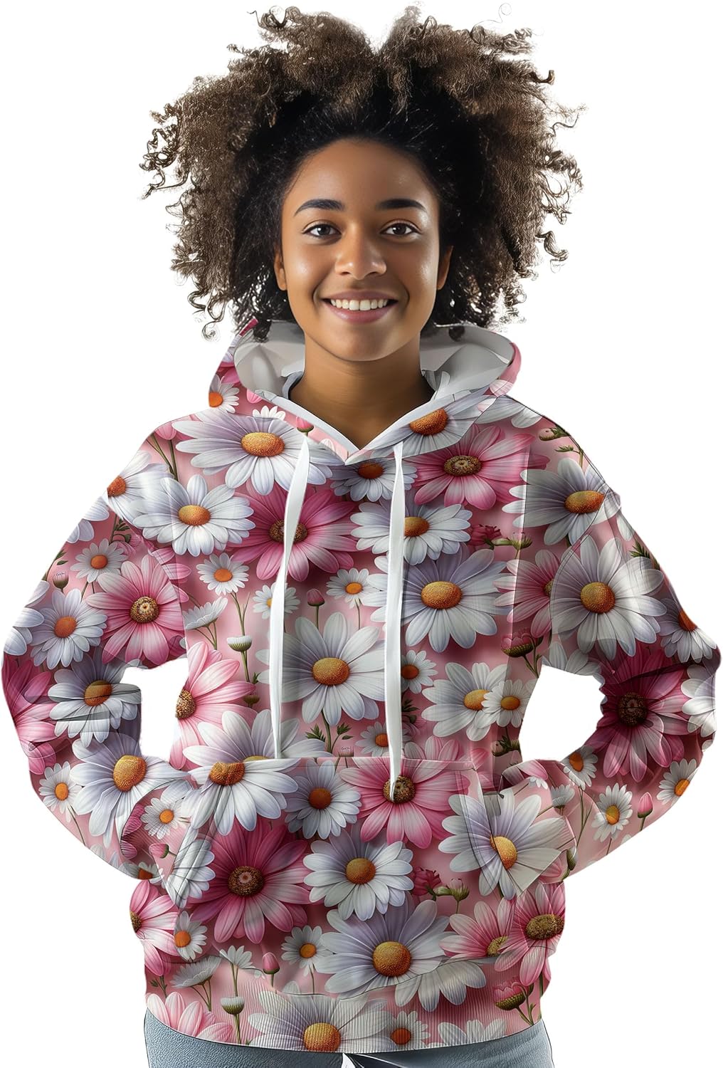 Ambesonne Hoodie Essentials Causal Fashion All Over Printed Urban Pullover with Kangaroo Pocket