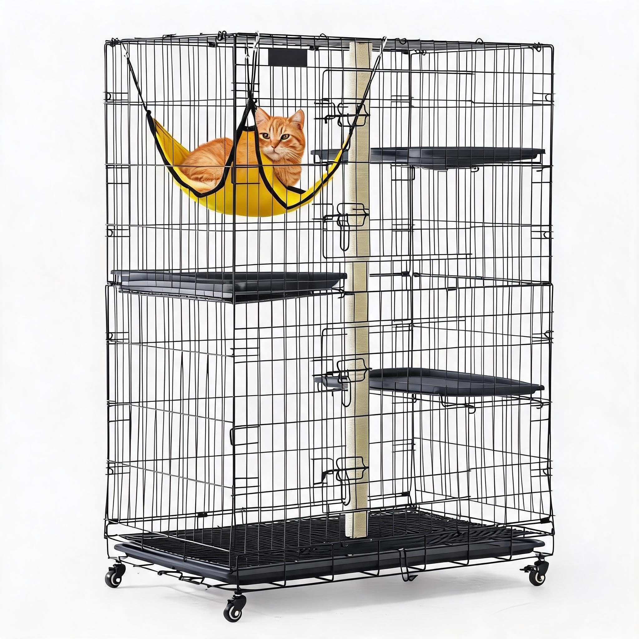 Amazon.co.jp: 猫ケージ 3段 大型 キャットケージ 幅93×奥行58×高さ