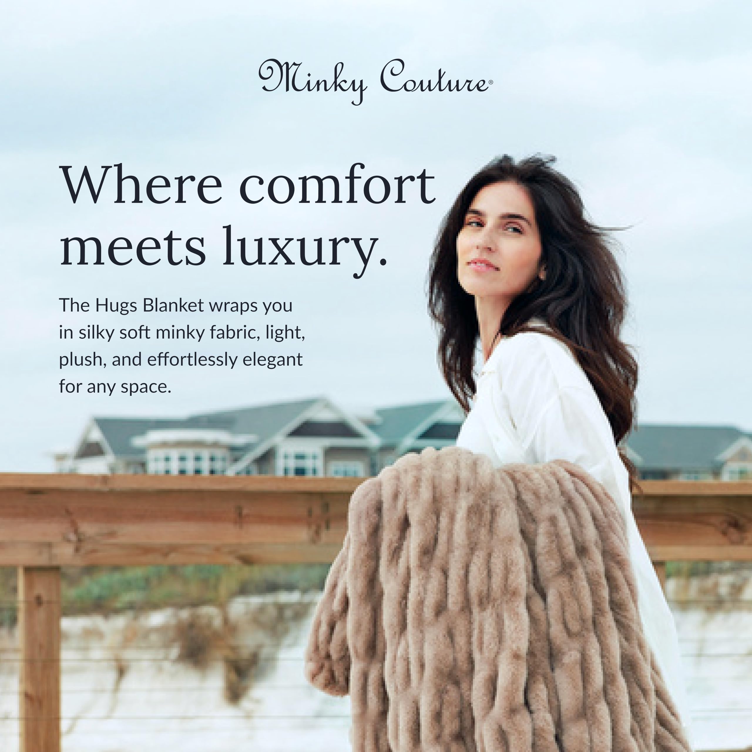 Amazon｜Minky Couture ハグブランケット - プレミアムギフト用の
