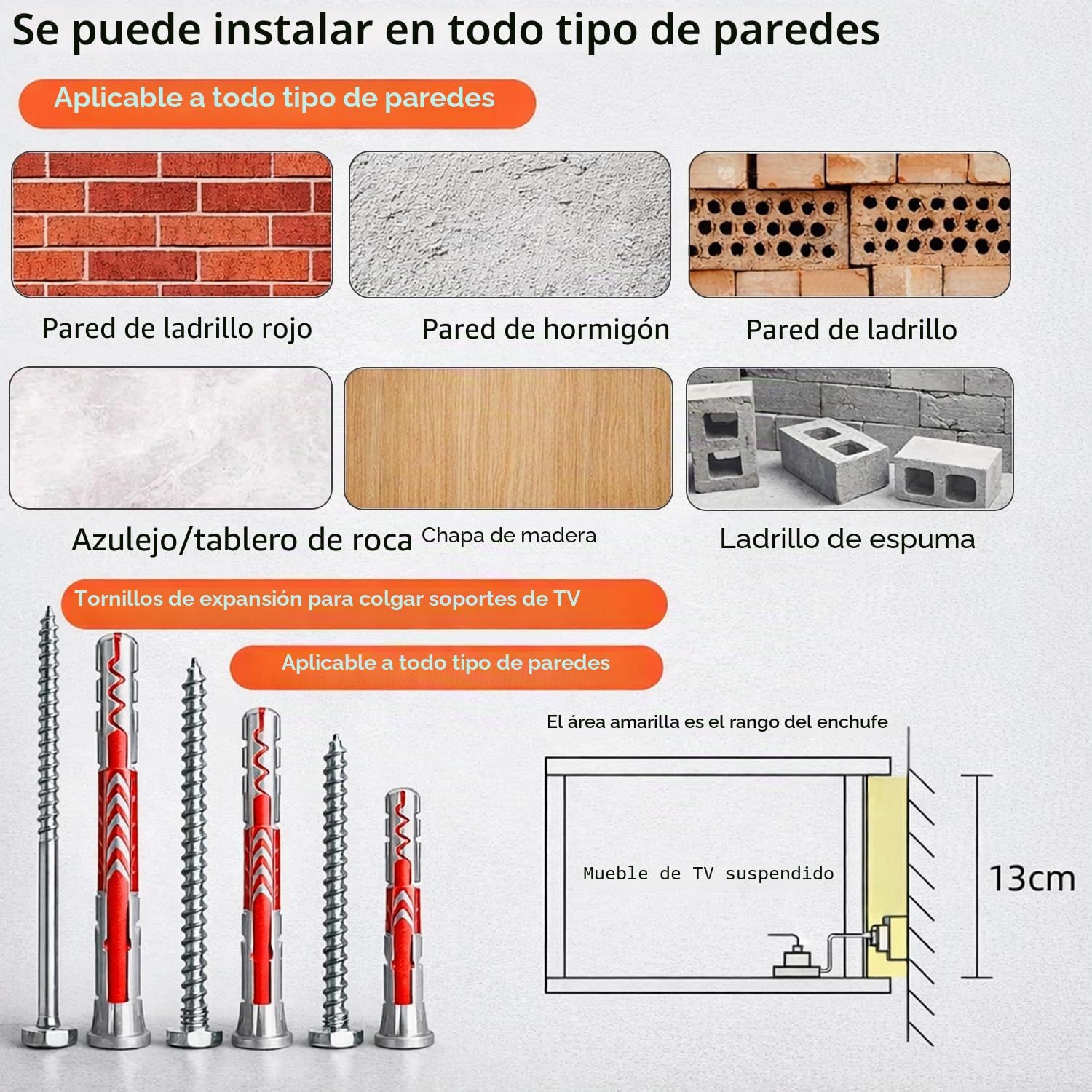 Mueble TV Suspendido Moderna con luz LED | Consola de Medios de Entretenimiento Montada en la Pared | Banco de TV con Gran Capacidad de Almacenamiento para Sala de Estar y Oficina (Madera, 200cm)