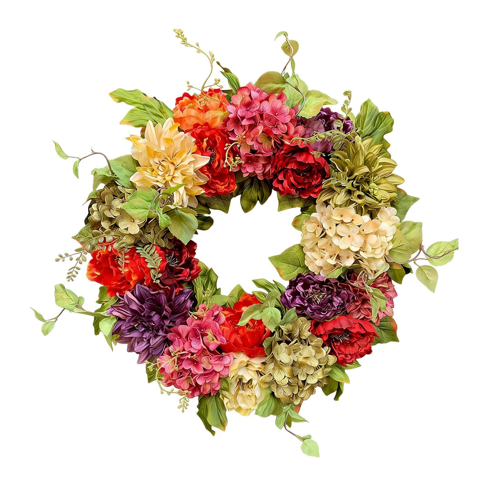 Couronne de fleurs de Pâques pour porche accueillant et repas en cuisine