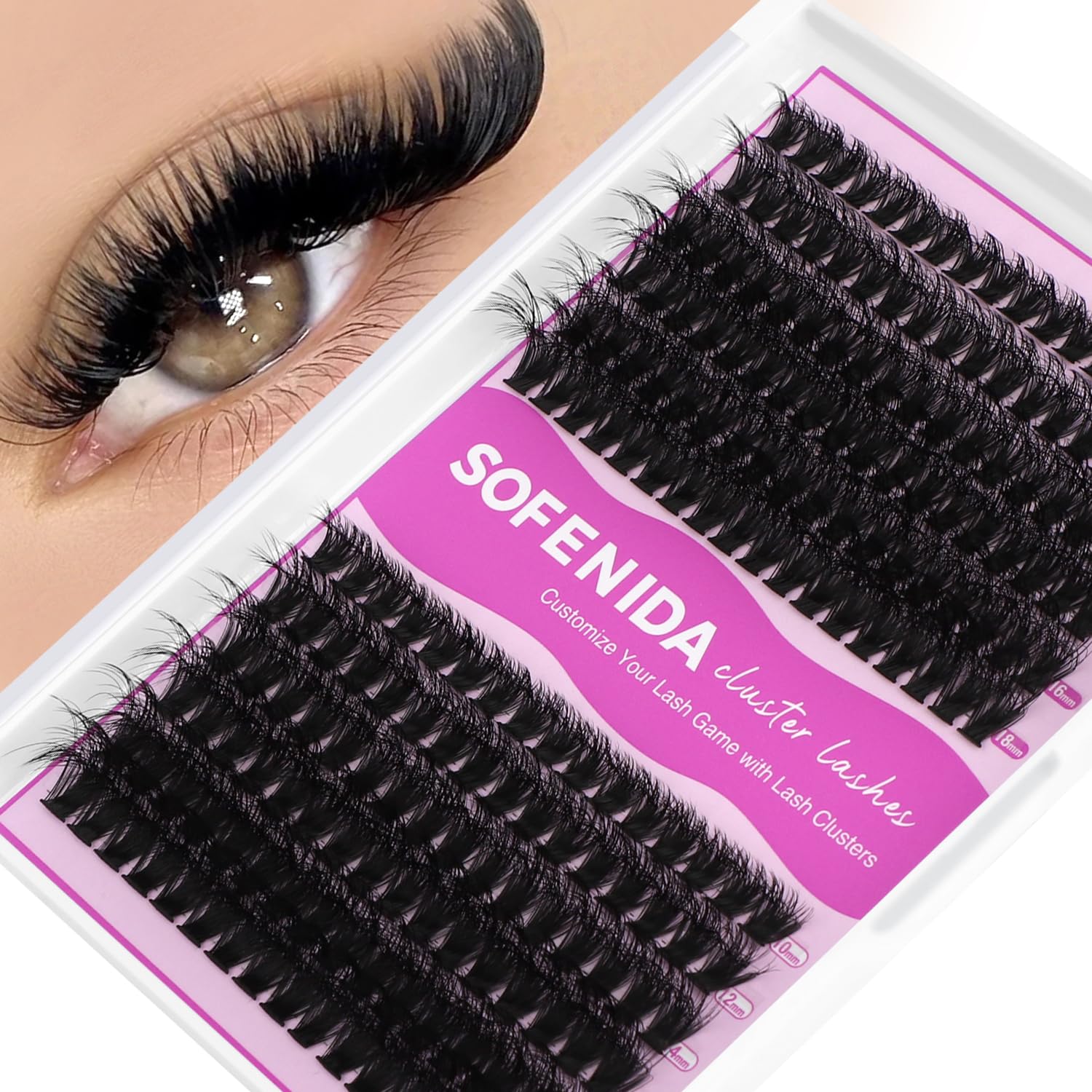 SOFENIDA 80D Lash Clusters Kit - Volume Eyelashes -11
